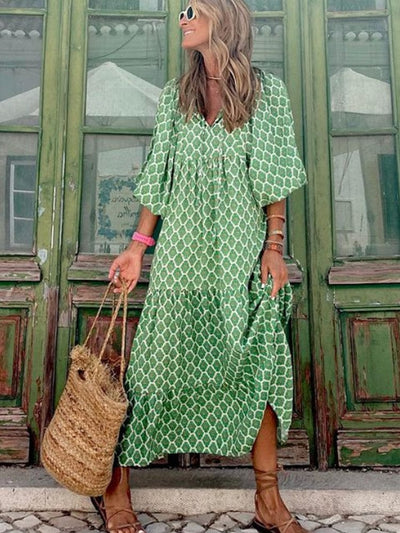 Merel™ - Abito maxi bohemien