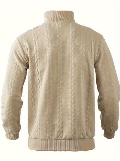 Rafael - Maglione da uomo vintage con cerniera