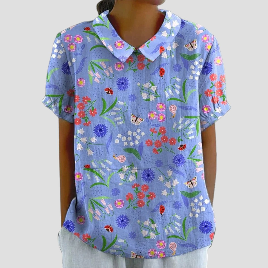 LEANNE™ | BLUSA CON COLLO