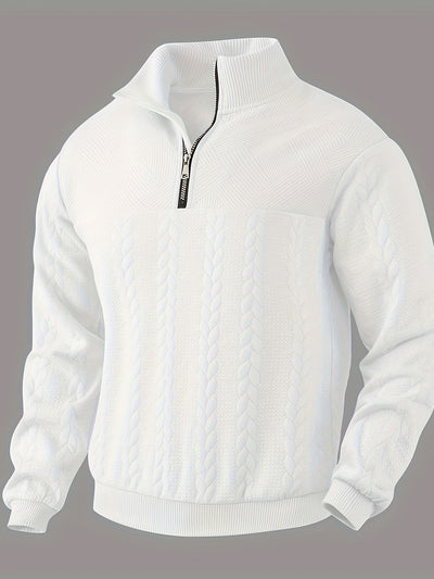 Rafael - Maglione da uomo vintage con cerniera