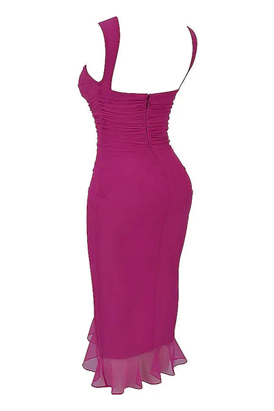 Charlotte - Vestito midi con volant