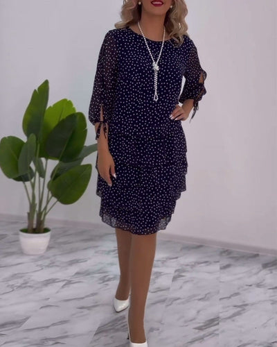 Malani | Vestito a pois a strati