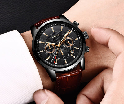 Orologio in pelle militare alla moda