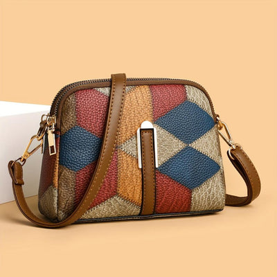Luna | Mini-Borsa a tracolla in design patchwork
