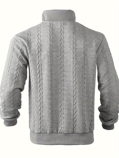 Rafael - Maglione da uomo vintage con cerniera