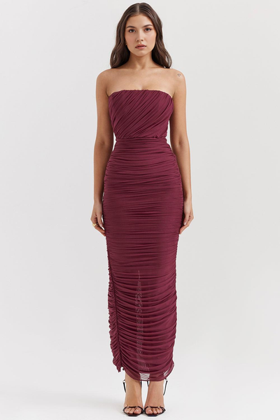 AMARIS - Abito Maxi in Mesh