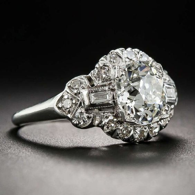 Elegante anello in zirconio in argento sterling
