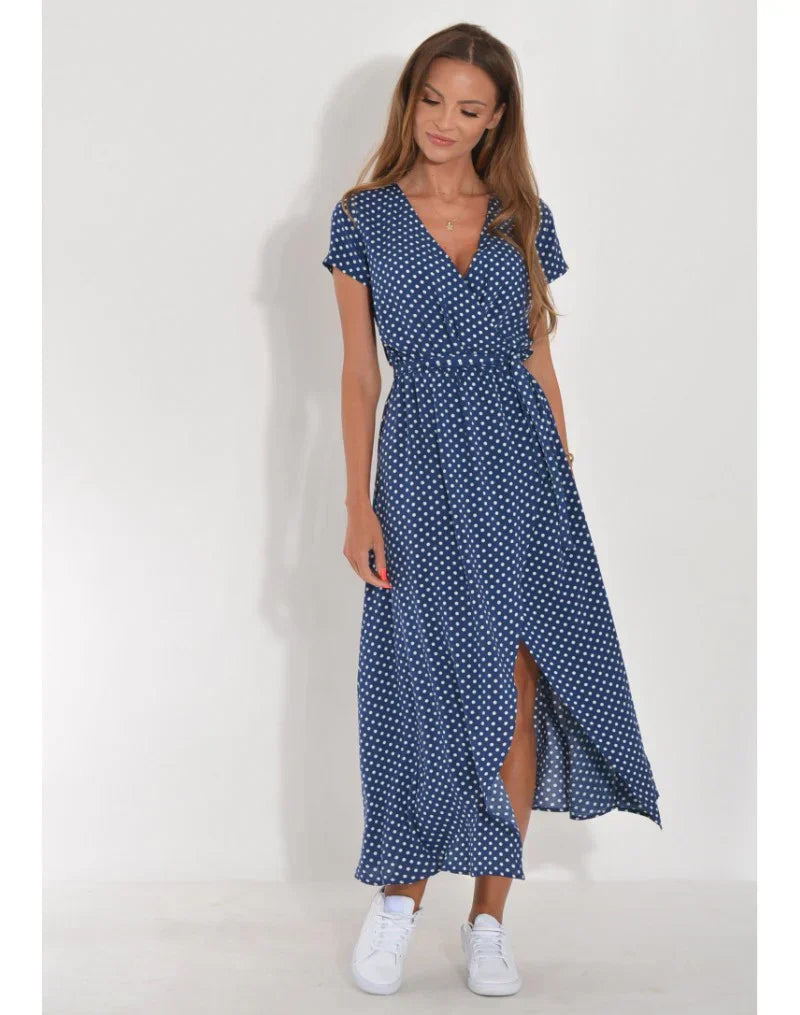 Suzanne - Elegante abito con scollatura a V