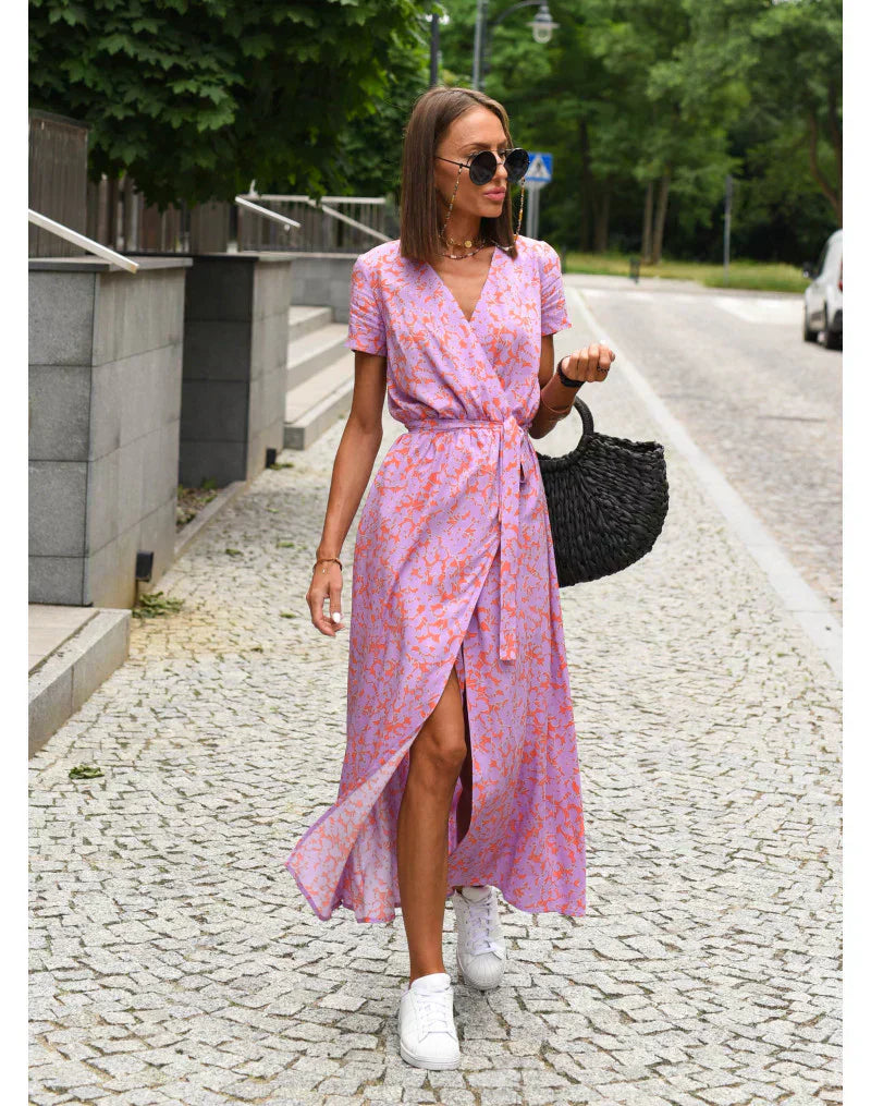 Suzanne - Elegante abito con scollatura a V