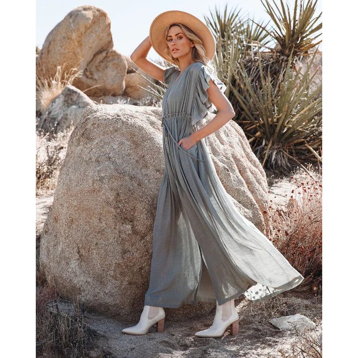 Sara™ Maxi Verde/Grigia Ibiza Vestito