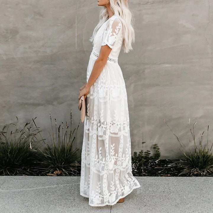 Aniek™ - Maxi Abito in Pizzo Ibiza