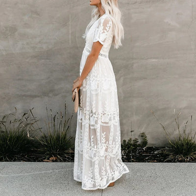 Aniek™ - Maxi Abito in Pizzo Ibiza