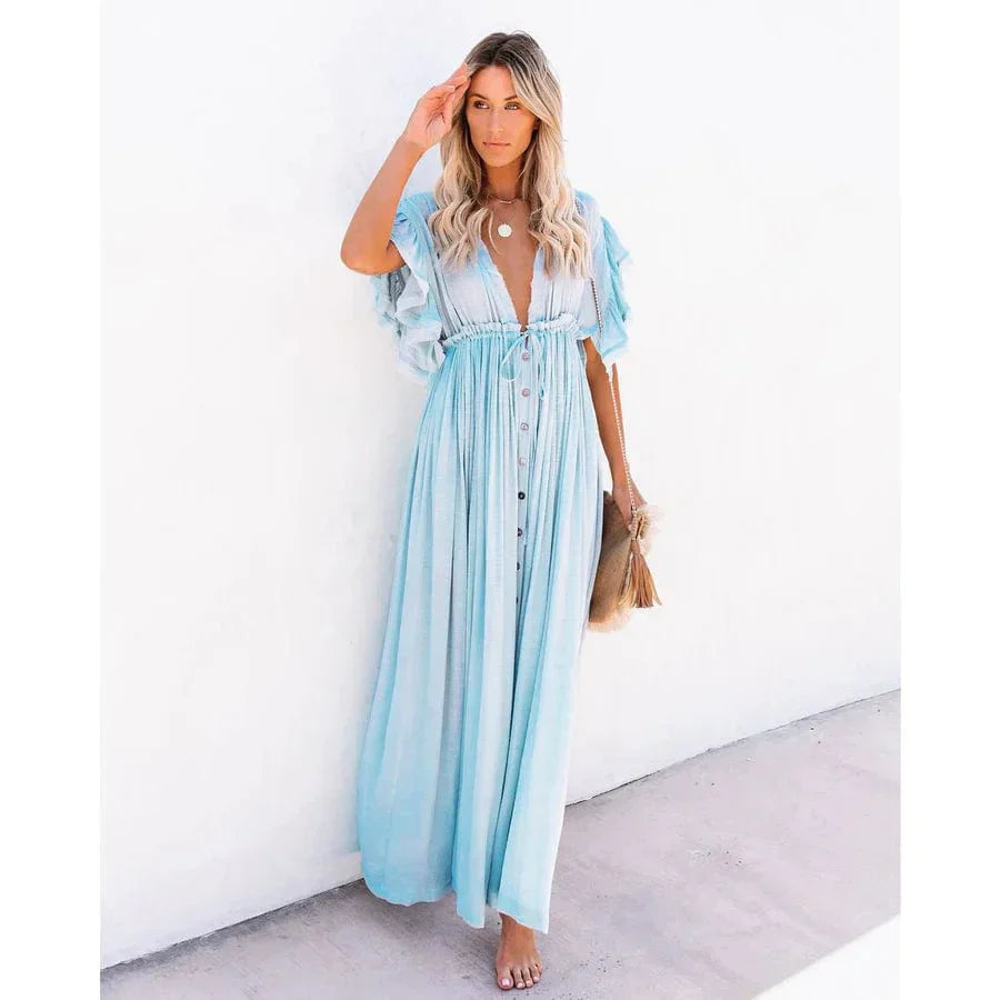 Luna™ Maxi Abito Ibiza Blu Chiaro