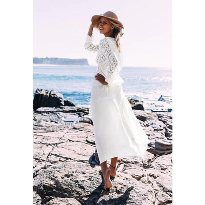 Jasmijn™ - Maxi Abito Bianco Ibiza