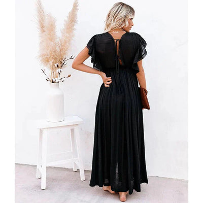 Feline™ Maxi Nera Ibiza Abito