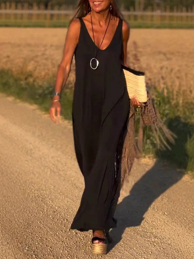 Lilia - Maxi abito con scollo a V