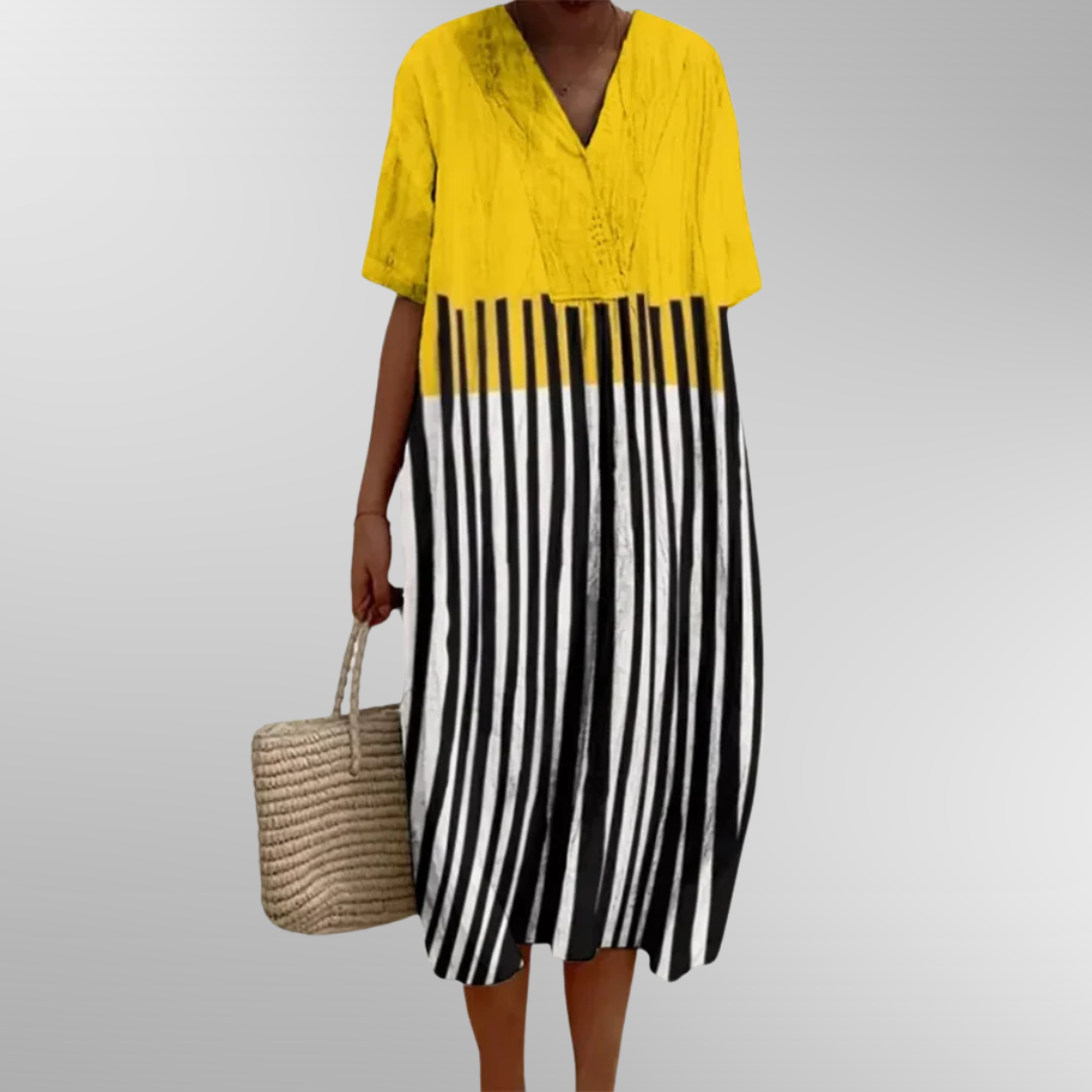 Olivia – Gonna Lunga A Righe Casual