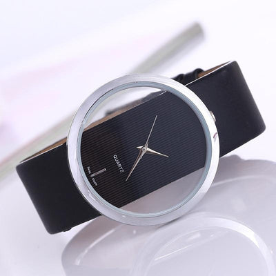 Orologio al Quarzo con Quadrante Trasparente Elegante