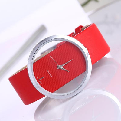 Orologio al Quarzo con Quadrante Trasparente Elegante