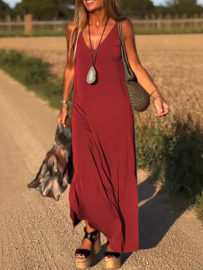 Lilia - Maxi abito con scollo a V