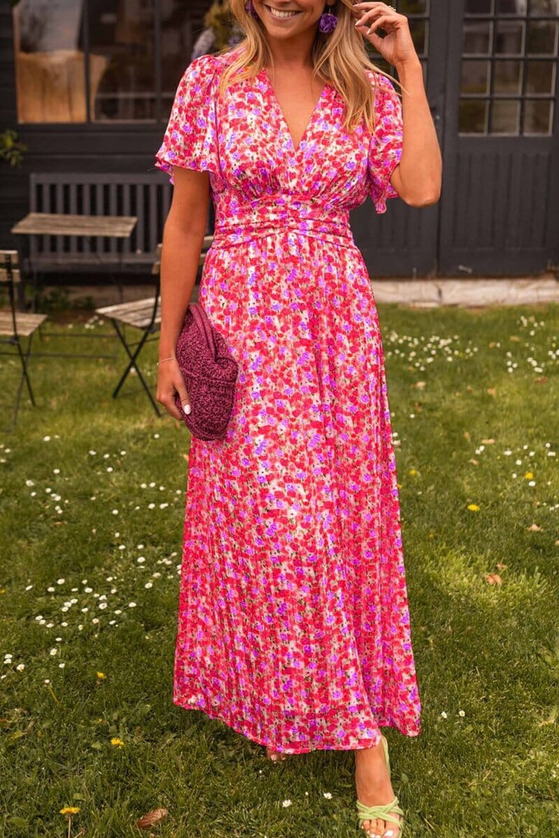 Sandra™ | Elegante Maxi-abito con scollatura a V