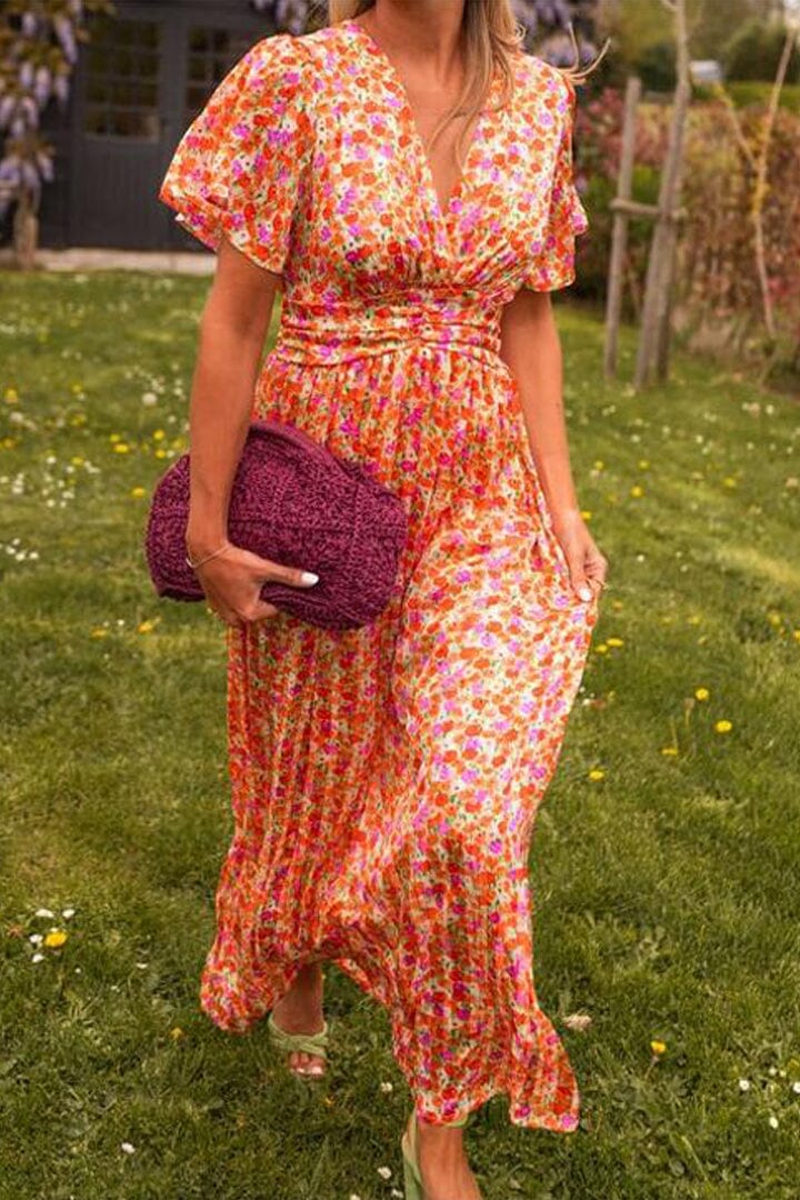 Sandra™ | Elegante Maxi-abito con scollatura a V
