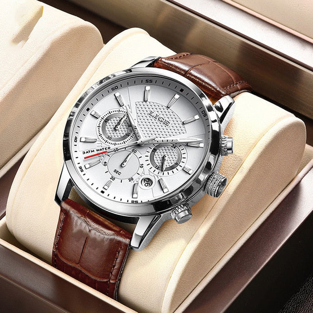 Orologio in pelle militare alla moda