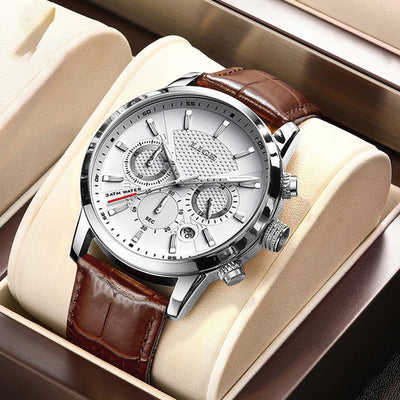 Orologio in pelle militare alla moda
