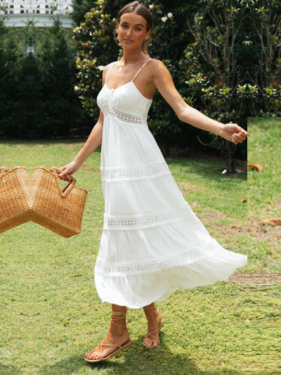 Sophie™ - Maxi Abito da Spiaggia Bianco
