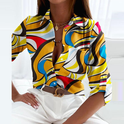 Linda | Bluse con colletto a revers