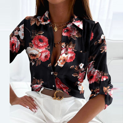 Linda | Bluse con colletto a revers